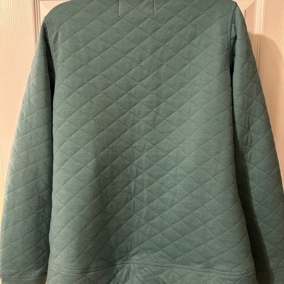 Quilted teal pullover - Picture 3 of 7